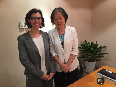 Ilaria Espa meets with Ms Feng Xuewei, Senior Legal Counsel at Allbright Law Offices, Beijing    