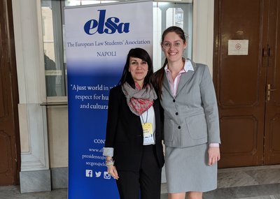 Marta Soprana (left) pictured with Nataliia Kozachuk attended the first European round    © Nataliia Kozachuk